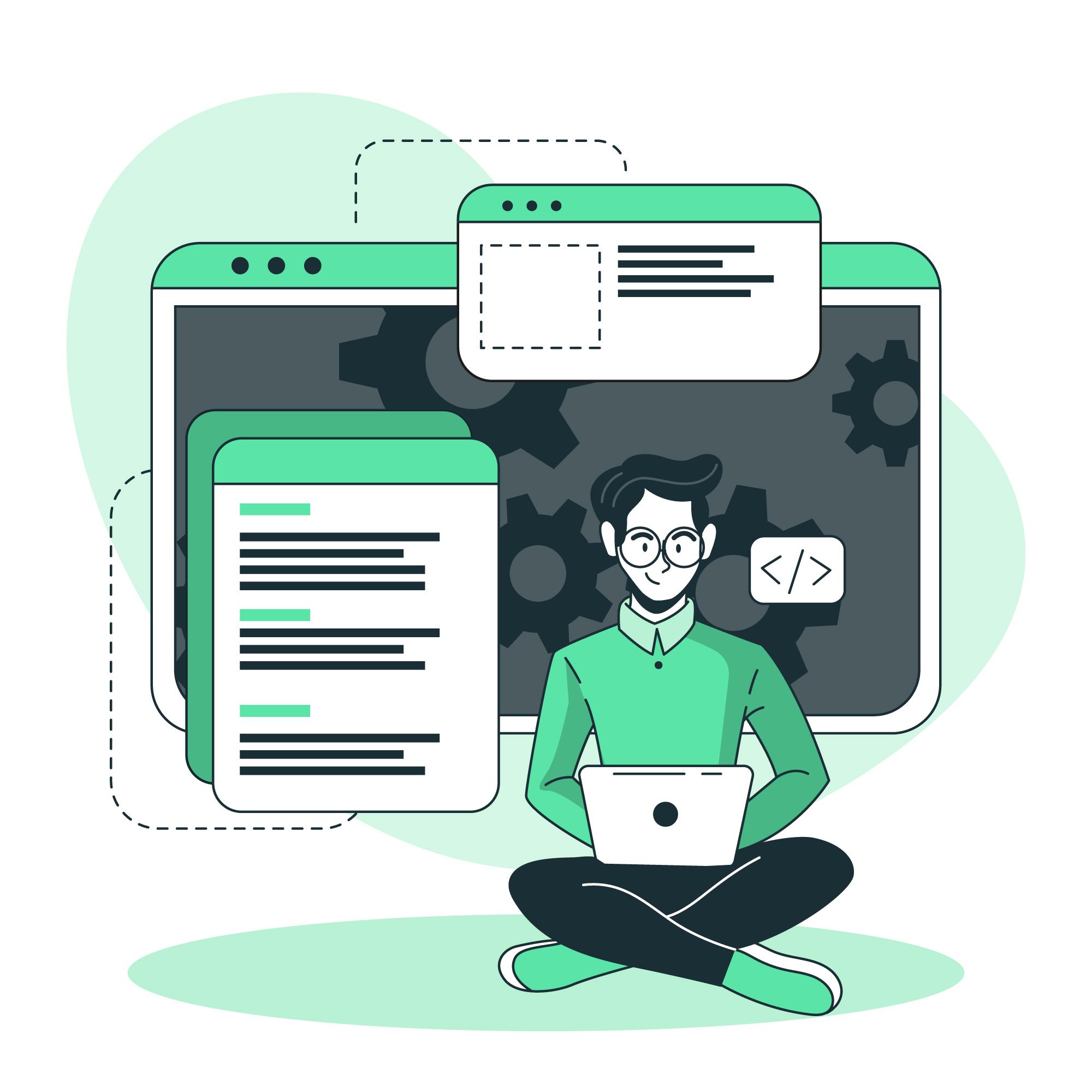 Webentwicklung Illustration